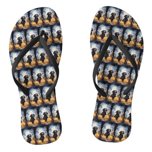 Halloween Nova Scotia met pompoenen eng Teenslippers (Voetbed)