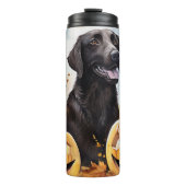 Halloween Nova Scotia met pompoenen eng Thermosbeker (Voorkant)