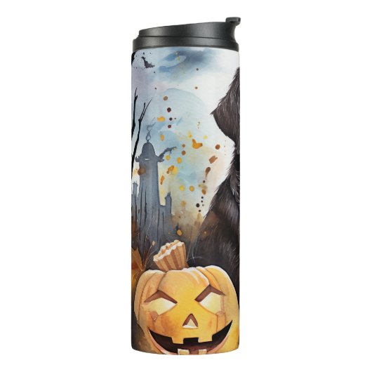 Halloween Nova Scotia met pompoenen eng Thermosbeker (Gedraaid links)