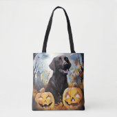 Halloween Nova Scotia met pompoenen eng Tote Bag (Voorkant)