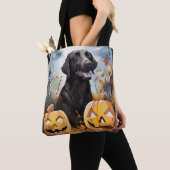 Halloween Nova Scotia met pompoenen eng Tote Bag (Dichtbij)