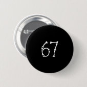 Halloween Number 6 7 Bones Skeleton Costume  Ronde Button 5,7 Cm (Voorkant /achterkant)