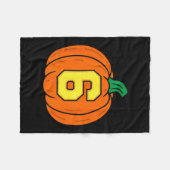 Halloween Number 6 Pumpkin Costume  Fleece Deken (Voorkant (Horizontaal))