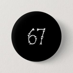 Halloween Nummer 6 7 Botten Skelet Kostuum Ronde Button 5,7 Cm