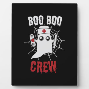 Halloween Nurse Boo Boo Crew Birthday Fotoplaat
