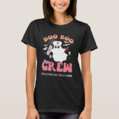 Halloween Nurse Boo Boo Crew T-shirt (Voorkant)