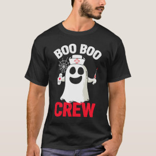 Halloween Nurse Boo Costume Mannen Boo Boo Crew Nu T-shirt