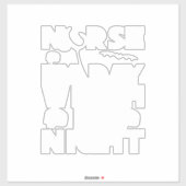 Halloween Nurse By Day Witch By Nights Sticker (Vel)