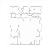 Halloween Nurse By Day Witch By Nights Sticker (Voorkant)