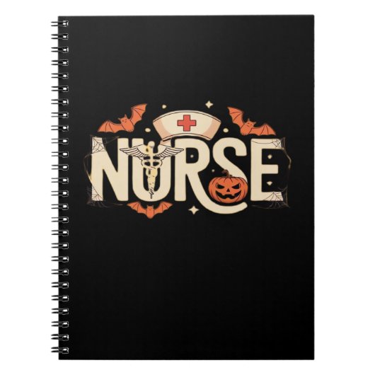 Halloween nurse Classic T-Shirt Notitieboek (Voorkant)