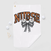 Halloween Nurse Coquette Bow Classic T-shirt Golfhanddoek (Insitu)