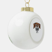 Halloween Nurse Coquette Bow Classic T-shirt Keramische Bal Ornament (Links)