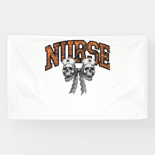 Halloween Nurse Coquette Bow Classic T-shirt Spandoek (Horizontaal)