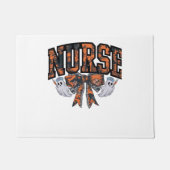 Halloween Nurse Coquette Bow Herfst Classic T-shir Deurmat (Voorkant)