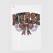 Halloween Nurse Coquette Bow Herfst Classic T-shir Golfhanddoek (Voorkant)