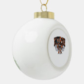 Halloween Nurse Coquette Bow Herfst Classic T-shir Keramische Bal Ornament (Links)