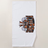 Halloween Nurse Coquette Bow Herfst Classic T-shir Strandlaken (Voorkant)