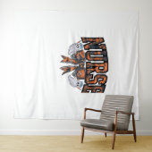 Halloween Nurse Coquette Bow Herfst Classic T-shir Wandkleed (In Situ (horizontaal))