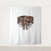 Halloween Nurse Coquette Bow Herfst Classic T-shir Wandkleed (Voorkant)