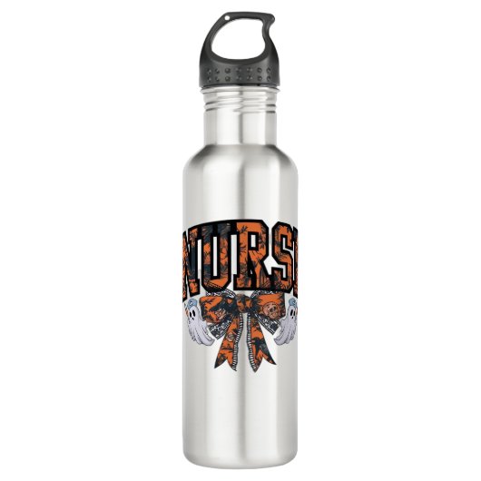 Halloween Nurse Coquette Bow Herfst Classic T-shir Waterfles (Voorkant)