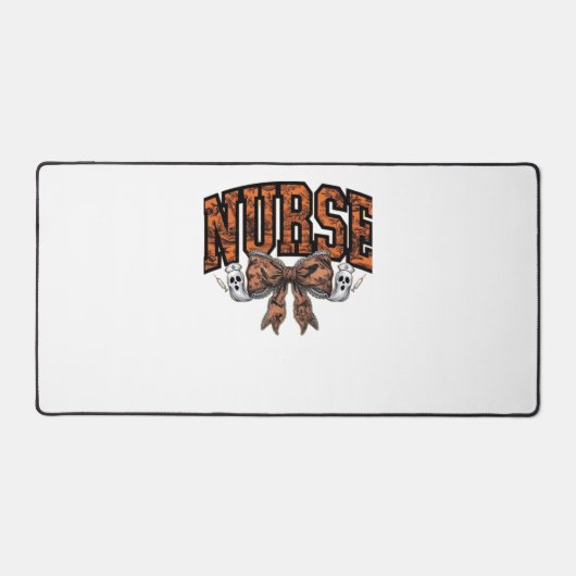 Halloween Nurse Coquette Bow Spooky Classic T-Shir Bureaumat (Voorkant)