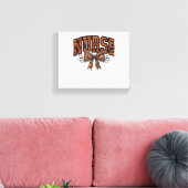 Halloween Nurse Coquette Bow Spooky Classic T-Shir Canvas Afdruk (Insitu (Woonkamer))