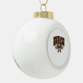 Halloween Nurse Coquette Bow Spooky Classic T-Shir Keramische Bal Ornament (Links)