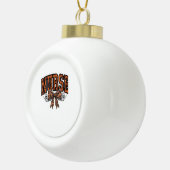 Halloween Nurse Coquette Bow Spooky Classic T-Shir Keramische Bal Ornament (Rechts)