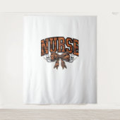 Halloween Nurse Coquette Bow Spooky Classic T-Shir Wandkleed (Voorkant)