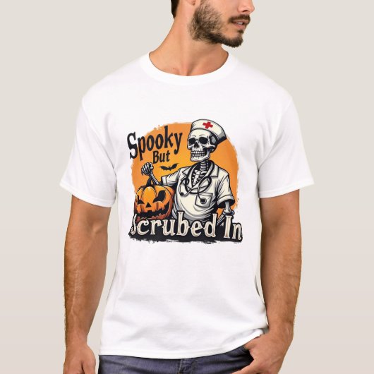 Halloween Nurse Design Oversized T-Shirt (Voorkant)