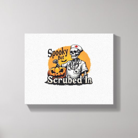 Halloween Nurse Design Oversized T-shirt Canvas Afdruk (Voorkant)