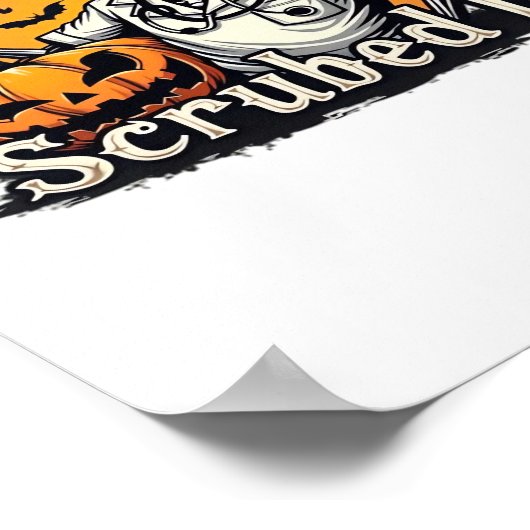 Halloween Nurse Design Oversized T-shirt Poster (Hoek)