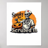 Halloween Nurse Design Oversized T-shirt Poster (Voorkant)