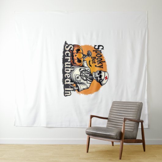 Halloween Nurse Design Oversized T-shirt Wandkleed (In Situ (horizontaal))