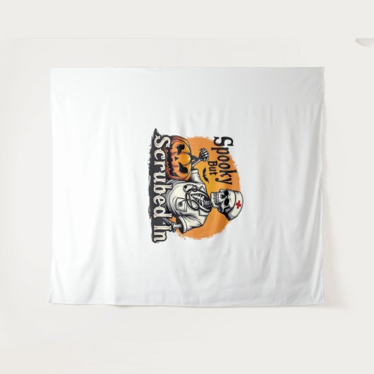 Halloween Nurse Design Oversized T-shirt Wandkleed (Voorkant (horizontaal))