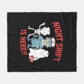 Halloween Nurse Funny Ghost Skeleton Zombie Essent Fleece Deken (Voorkant (Horizontaal))