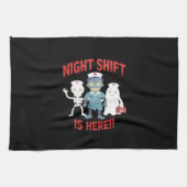 Halloween Nurse Funny Ghost Skeleton Zombie Essent Theedoek (Horizontaal)