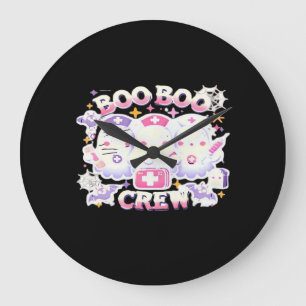 Halloween Nurse Ghost Squad Boo Boo Crew Funny Spo Grote Klok