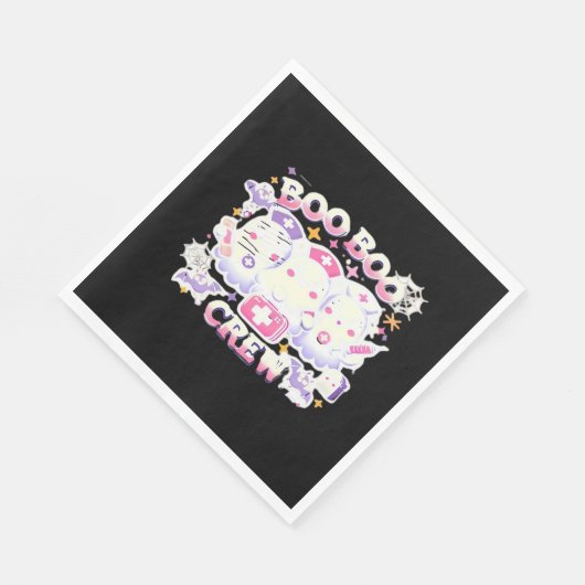 Halloween Nurse Ghost Squad Boo Boo Crew Funny Spo Servet (Hoek)