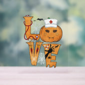 Halloween Nurse Gift Acryl Bord (Neutraal)