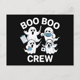 Halloween Nurse Gift Boo Boo Crew Nurse Briefkaart