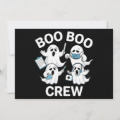 Halloween Nurse Gift Boo Boo Crew Nurse Kaart (Voorkant)