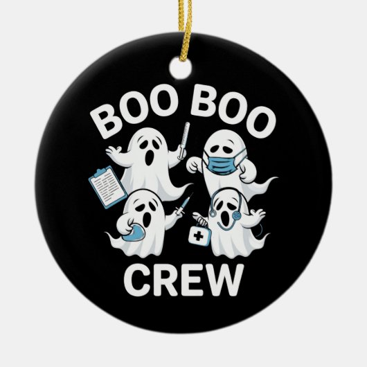 Halloween Nurse Gift Boo Boo Crew Nurse Keramisch Ornament (Voorkant)