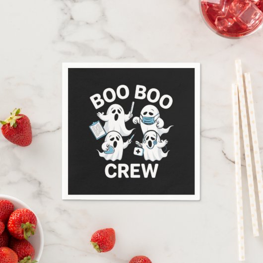 Halloween Nurse Gift Boo Boo Crew Nurse Servet (Insitu)