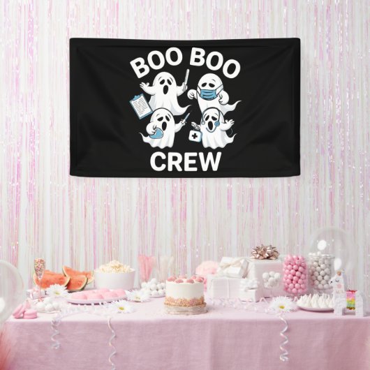 Halloween Nurse Gift Boo Boo Crew Nurse Spandoek (Feest)