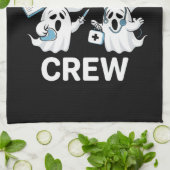 Halloween Nurse Gift Boo Boo Crew Nurse Theedoek (Gevouwen)