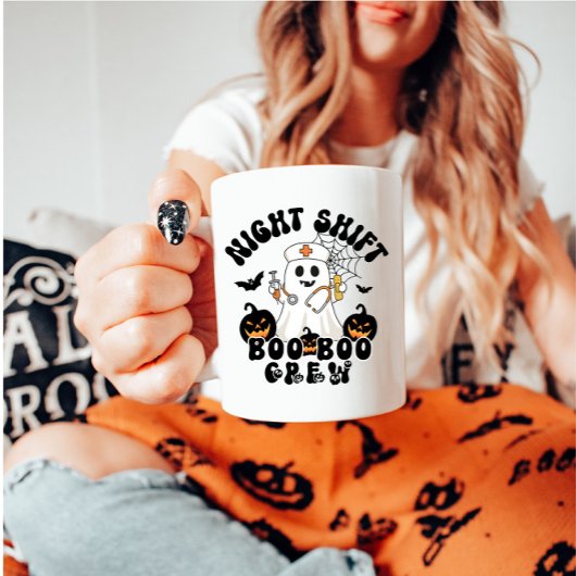 Halloween Nurse Mok - Night Shift BOO BOO Crew