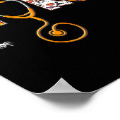 Halloween Nurse Nursing Cute Health Worker Patroon Poster (Hoek)