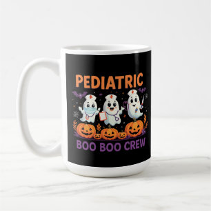 Halloween Nurse Pediatric Boo Boo Crew Funny Spook Koffiemok