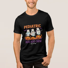 Halloween Nurse Pediatric Boo Boo Crew Funny Spook Tri-Blend Shirt